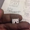 Handcrafted Scottish jewellery - Wee Bothy silver stud earrings